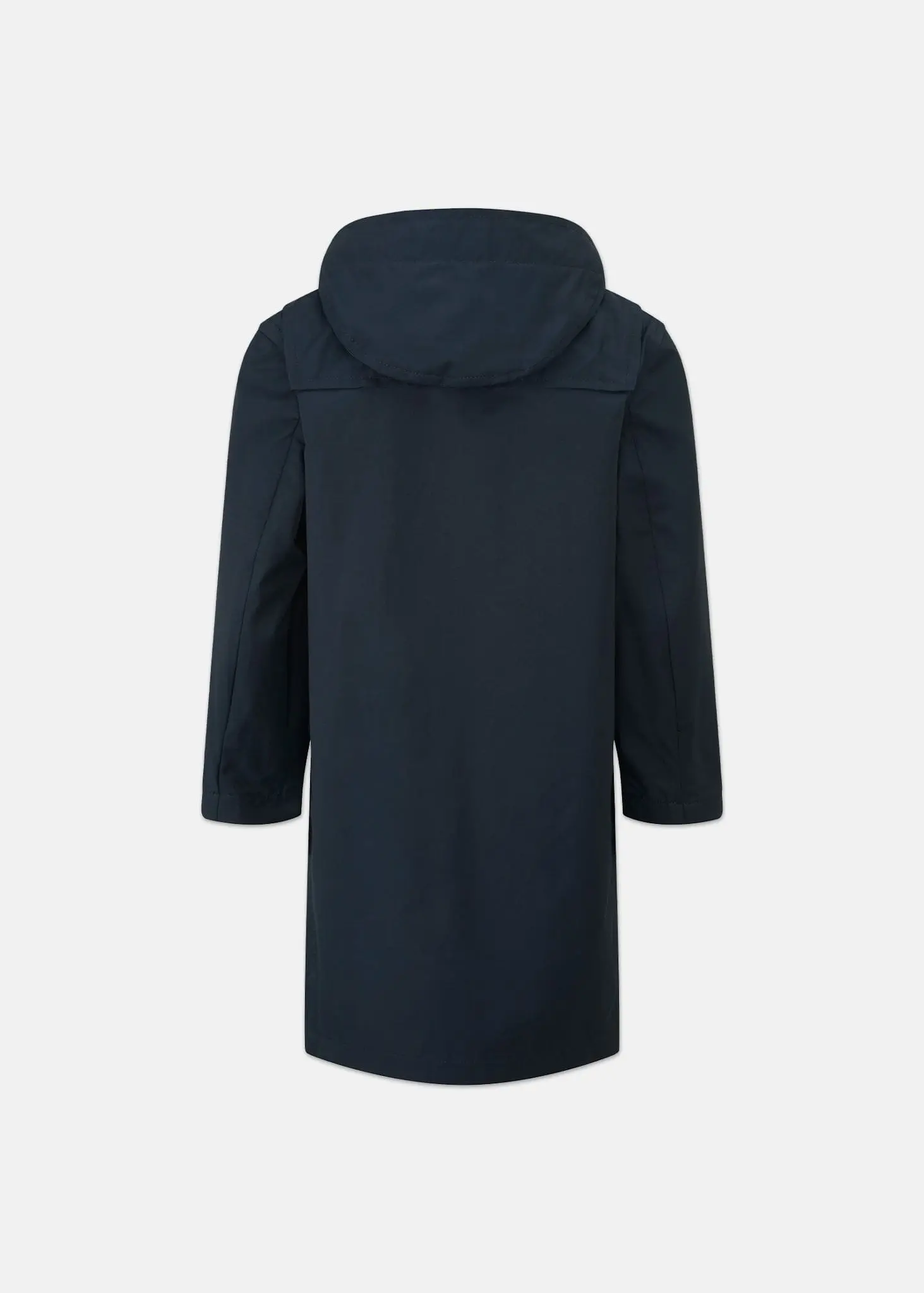 Children's Gabardine Showerproof Duffle Coat Navy - Image 3