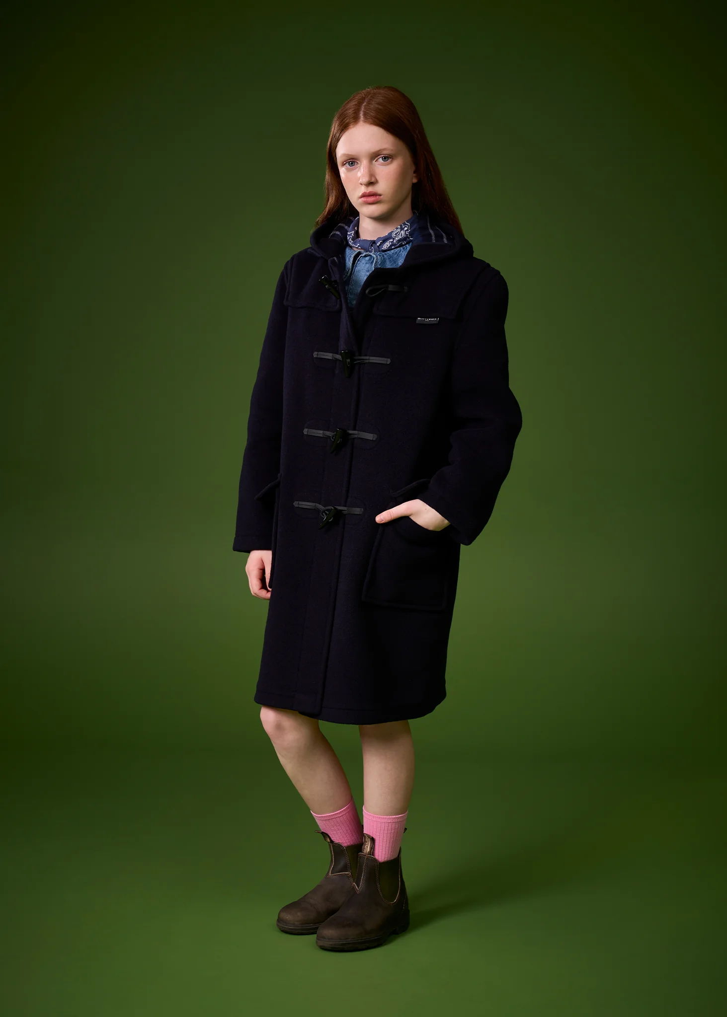 Children's Original Duffle Coat Red - Image 4