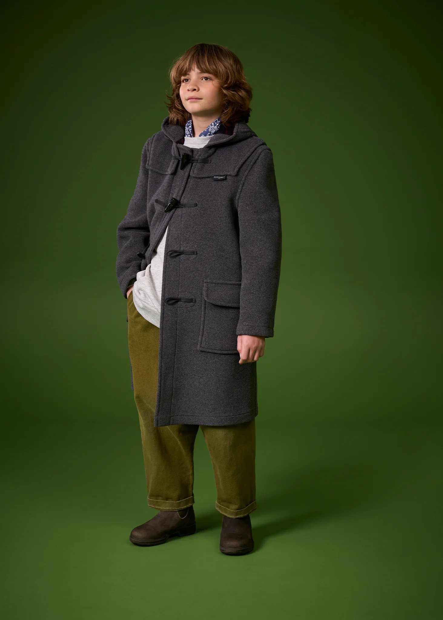 Children's Original Duffle Coat Red - Image 5