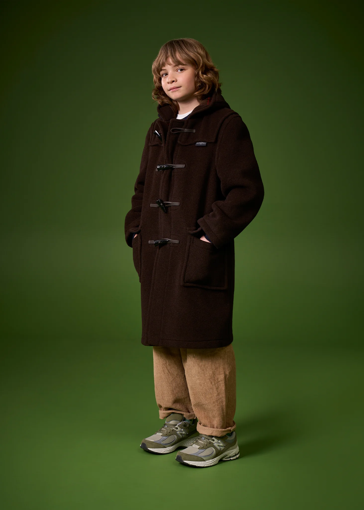 Children's Original Duffle Coat Red - Image 3
