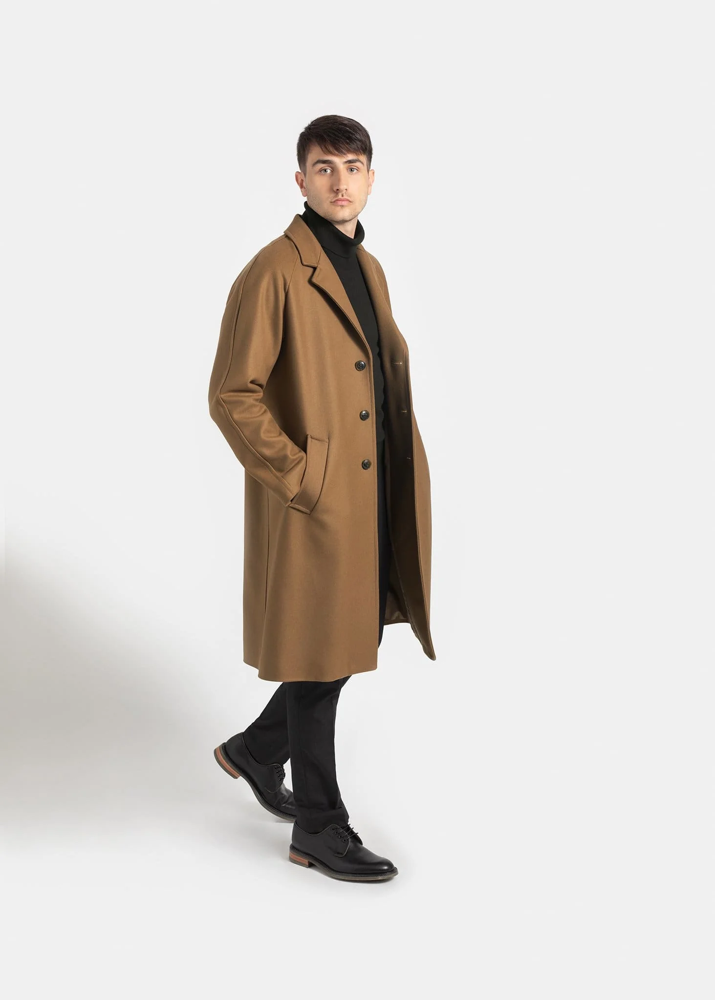 Men's Chesterfield Overcoat Camel - Image 4