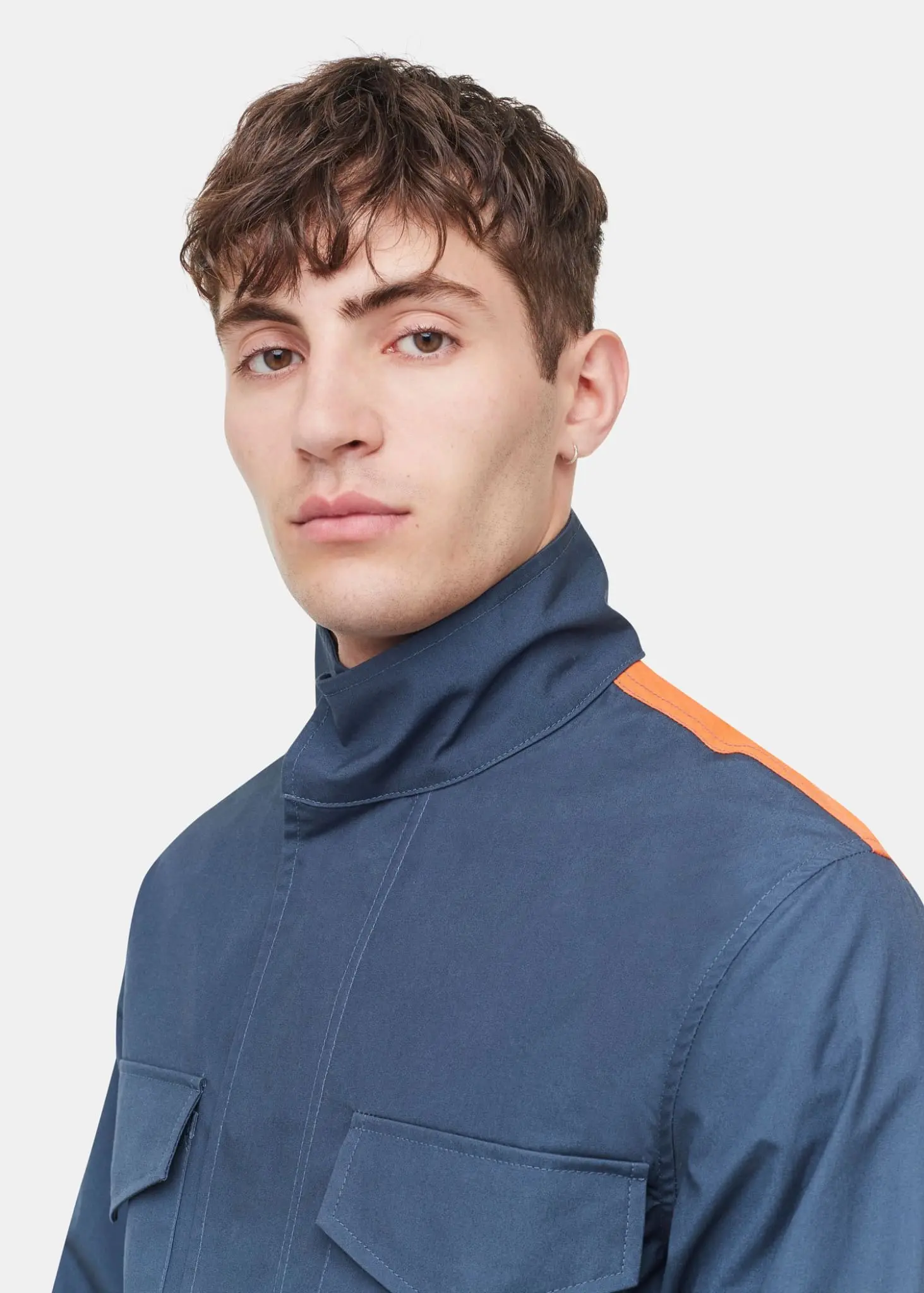 Men's E. Tautz x Gloverall Field Jacket Blue - Image 5