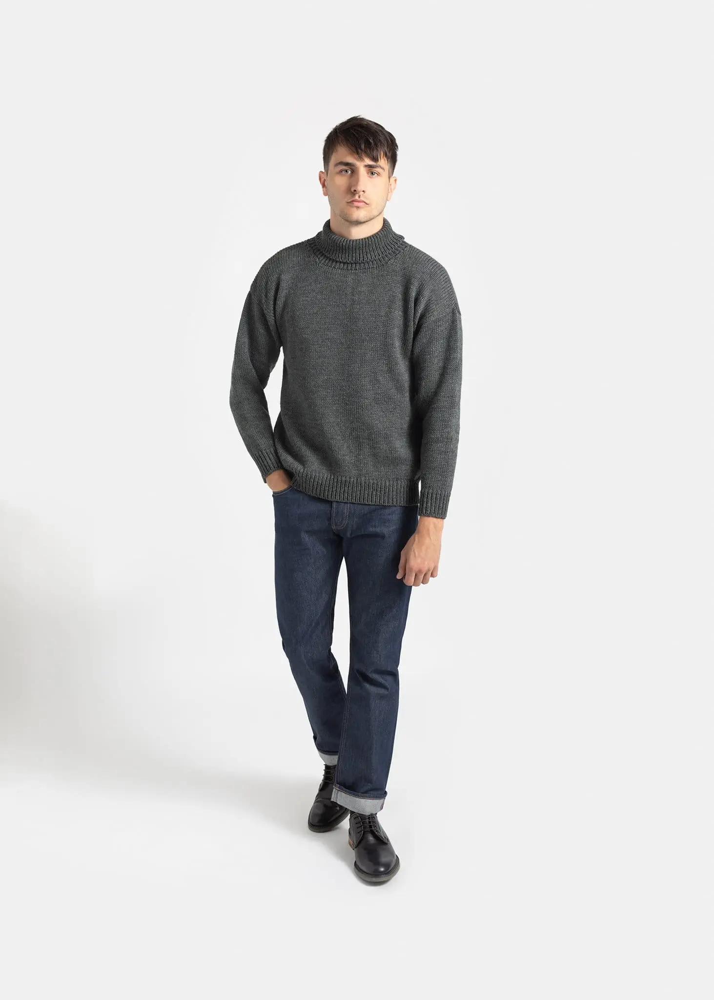 Men's Submariner Jumper Grey - Image 3