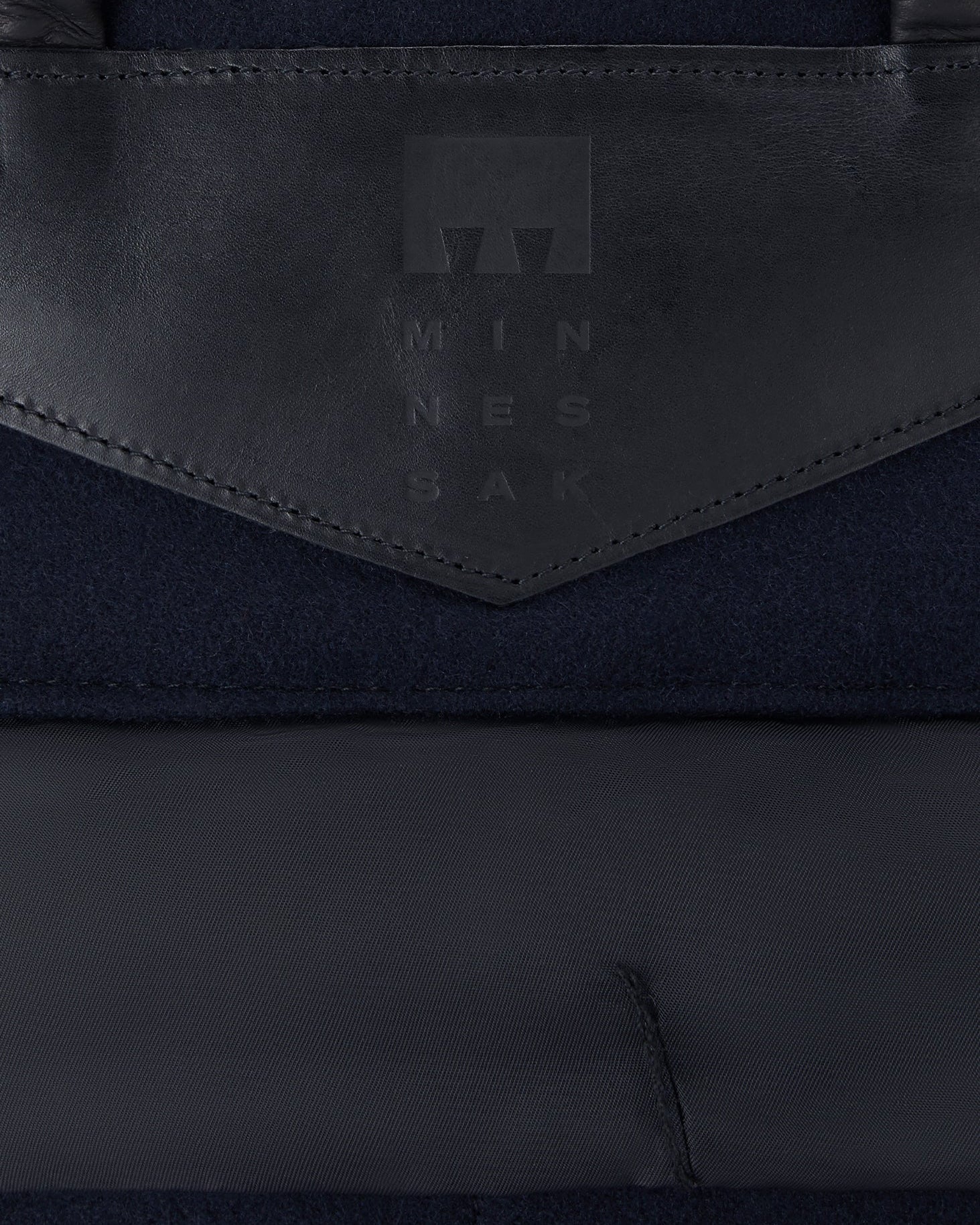 Unisex Gloverall x Minnessak Cross Body Bag Navy - Image 8