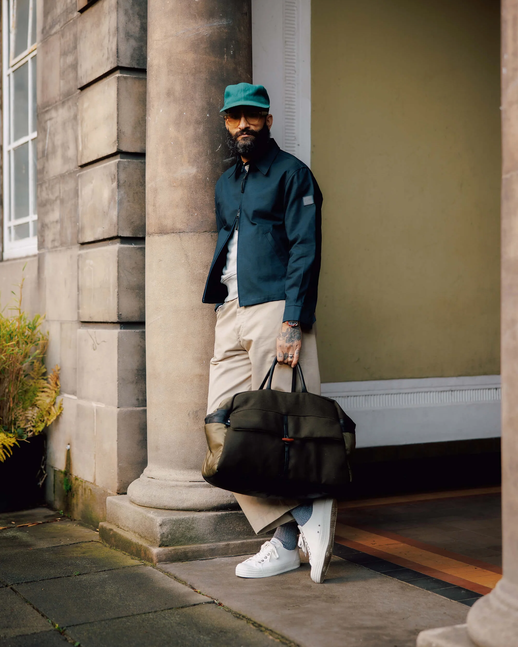Unisex Gloverall x Minnessak Weekend Bag Navy - Image 9