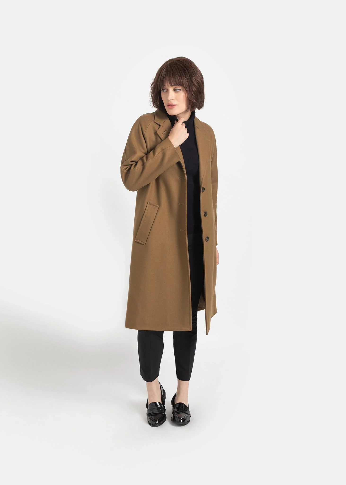 Women's Chesterfield Overcoat Camel - Image 3
