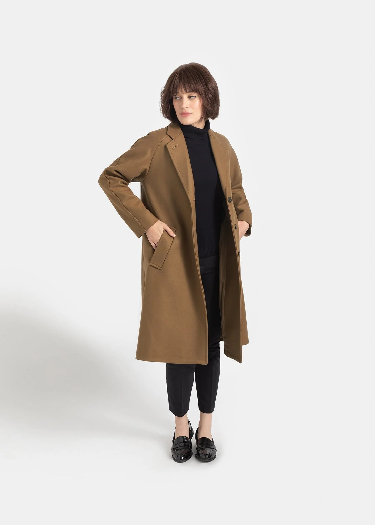 Women's Chesterfield Overcoat Camel - Image 5
