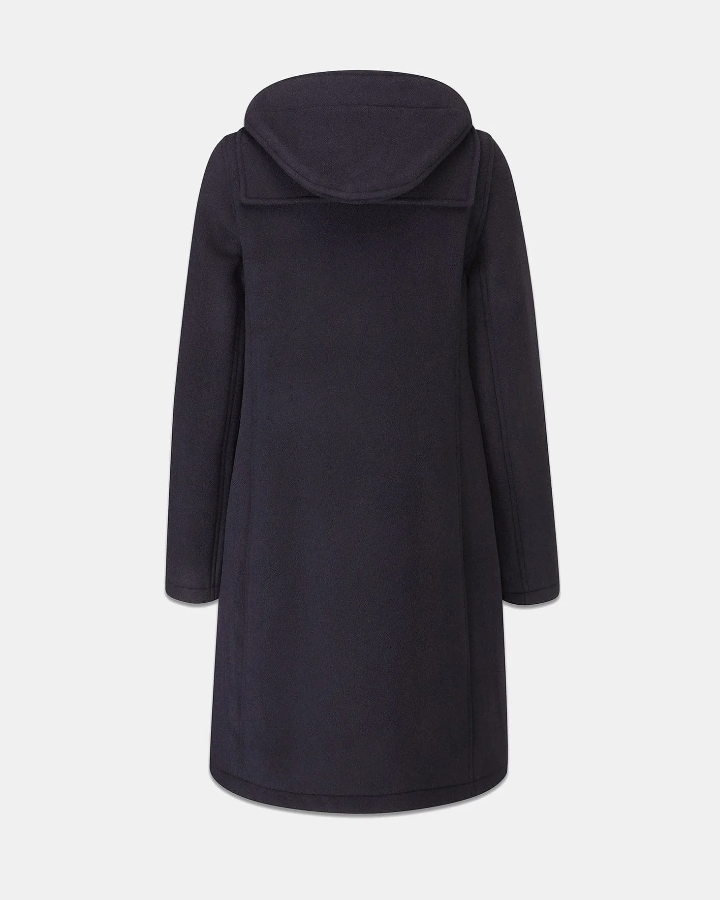 Women's Long Slim Fit Freda Duffle Coat Navy Black Watch - Image 7