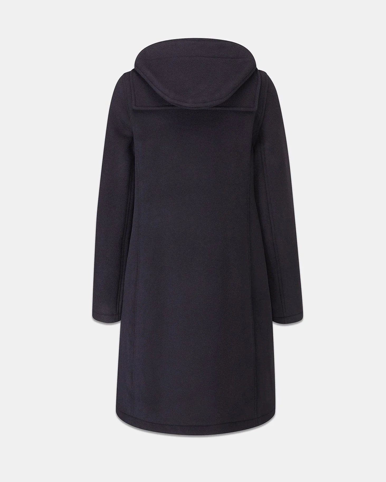 Women's Long Slim Fit Freda Duffle Coat Navy Royal Stewart - Image 5